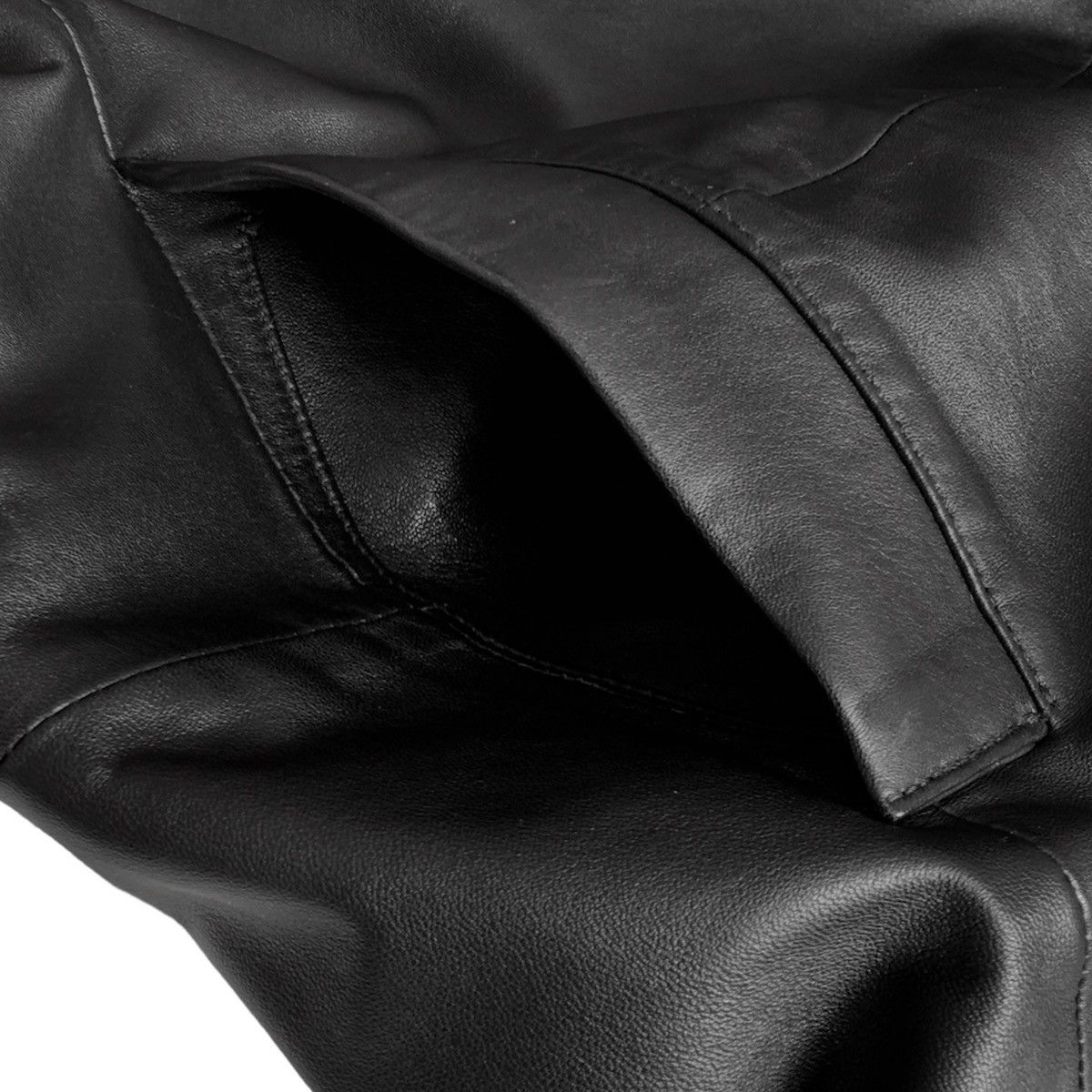 Pal Zileri 🧿nappa leather 3-buttons overcoat black Size US L / EU 52-54 / 3 - 3 Thumbnail