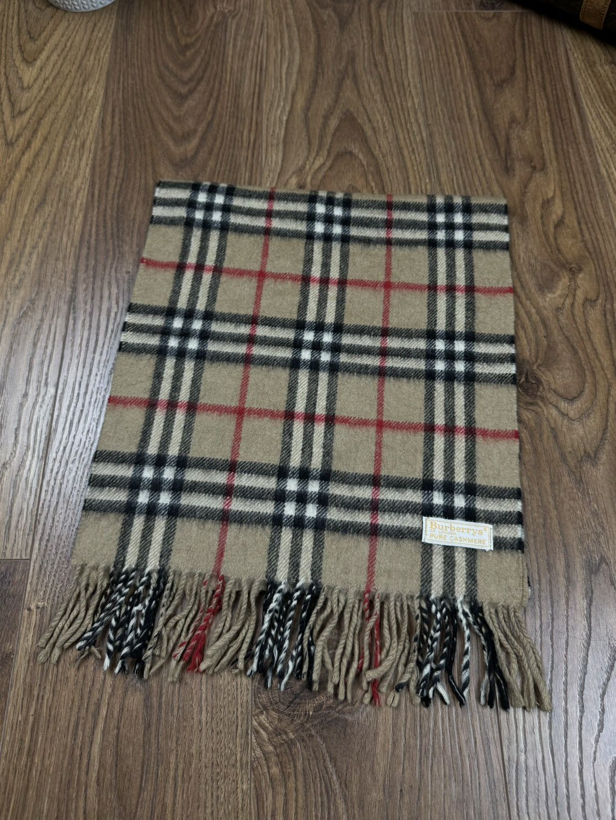 Burberry Vintage cashmere scarf Burberry’s 90s original luxury item Size ONE SIZE - 1 Thumbnail