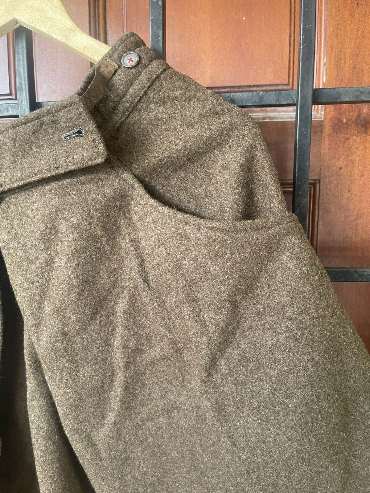 Y's × Yohji Yamamoto Very rare VINTAGE YOHJI YAMAMOTO WOOL MINI SKIRT Size 31" - 4 Thumbnail