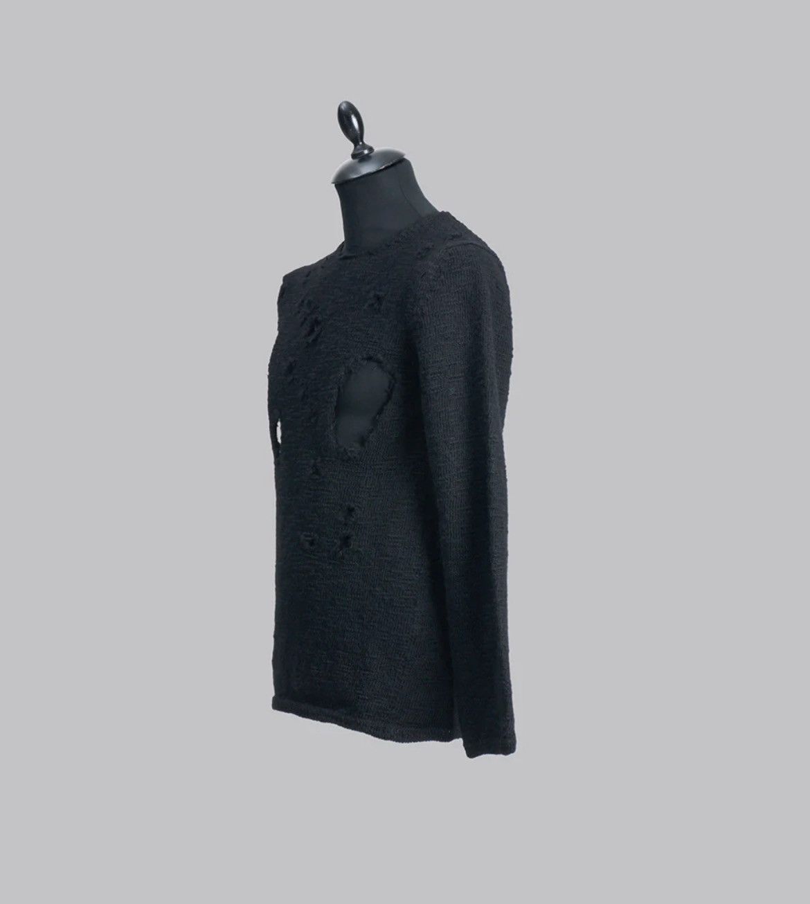 Comme des Garcons Black RIPPED EFFECT KNITWEAR Size US XL / EU 56 / 4 - 3 Thumbnail