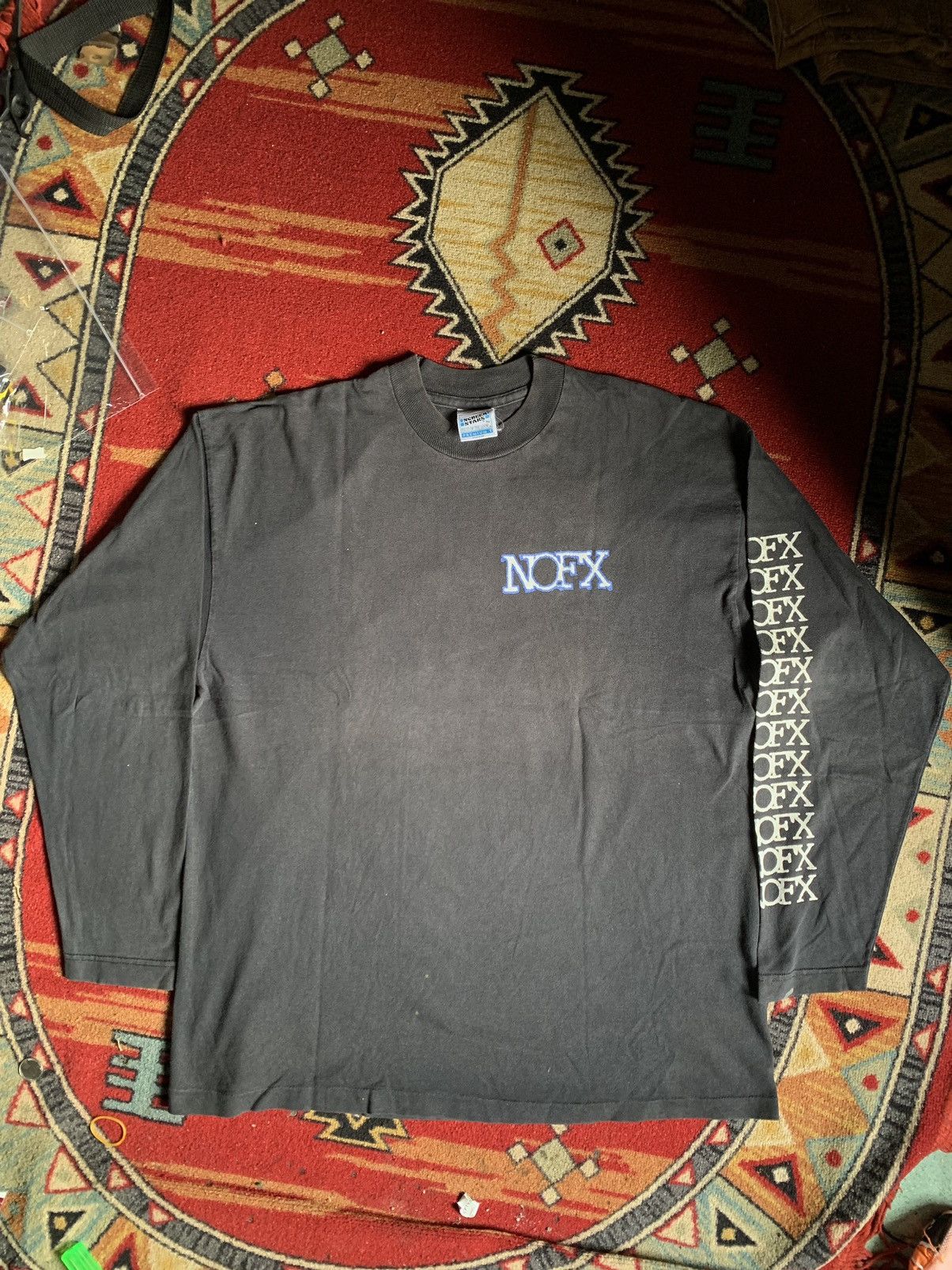 image of Band Tees x Vintage Nofx Tour 95 in Black, Men's (Size XL)