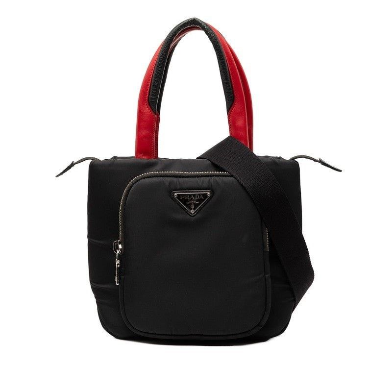 Prada Prada Nylon Cargo Small Handbag Black Size ONE SIZE - 1 Thumbnail