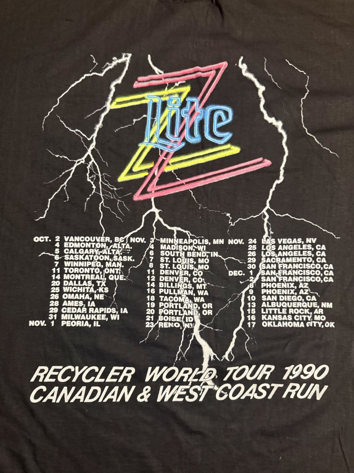 Vintage Vintage 1990 ZZ Top Recycler World Tour Tee XL NOS Size US XL / EU 56 / 4 - 5 Thumbnail