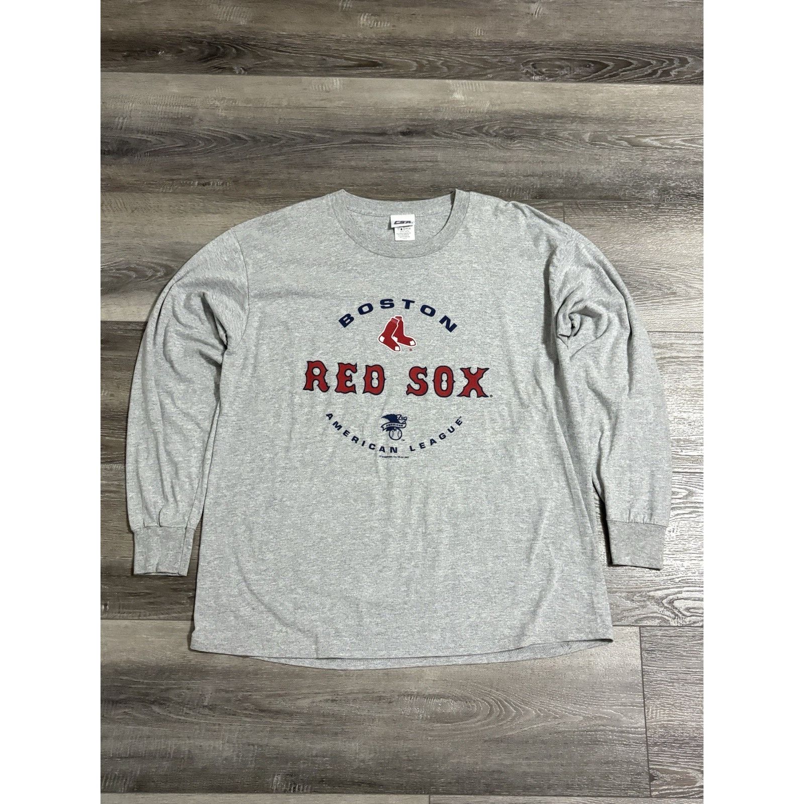 CSA CSA Boston Red Sox Logo Grey Long Sleeve Shirt - Men’s Large Size US L / EU 52-54 / 3 - 1 Thumbnail