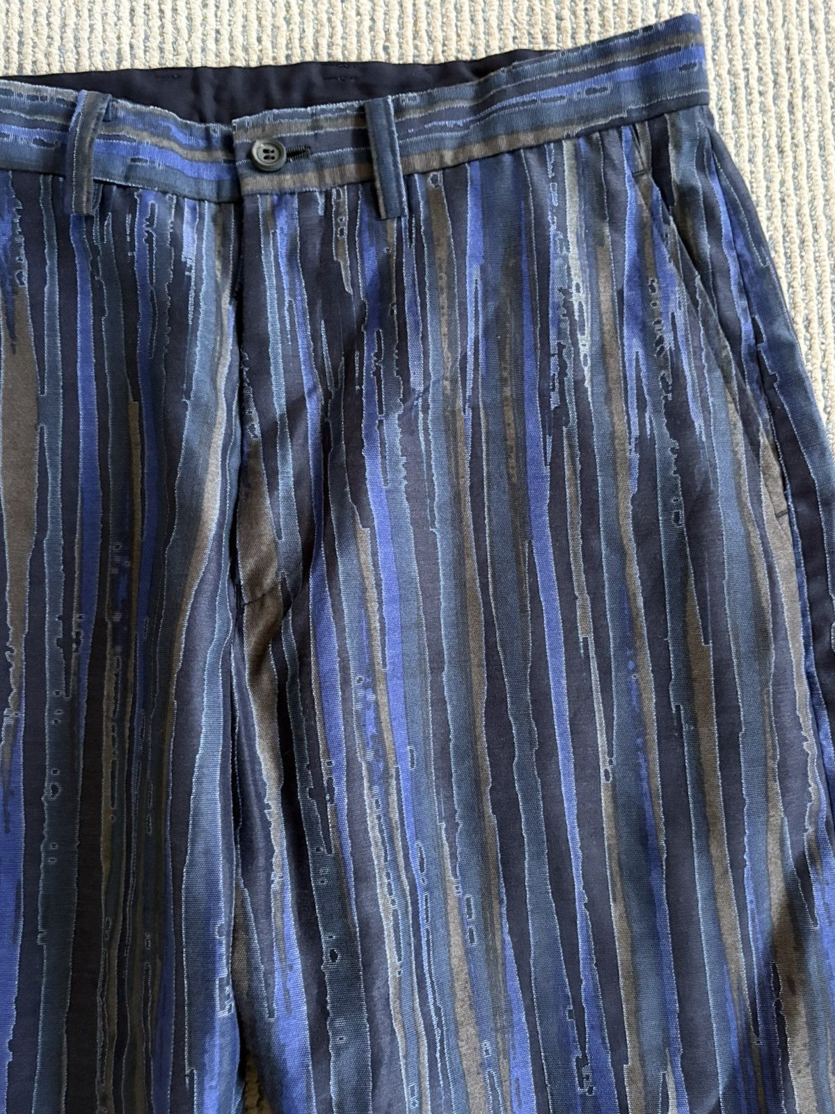 Issey Miyake Graphic Print Cropped Pants Size US 30 / EU 46 - 2 Thumbnail