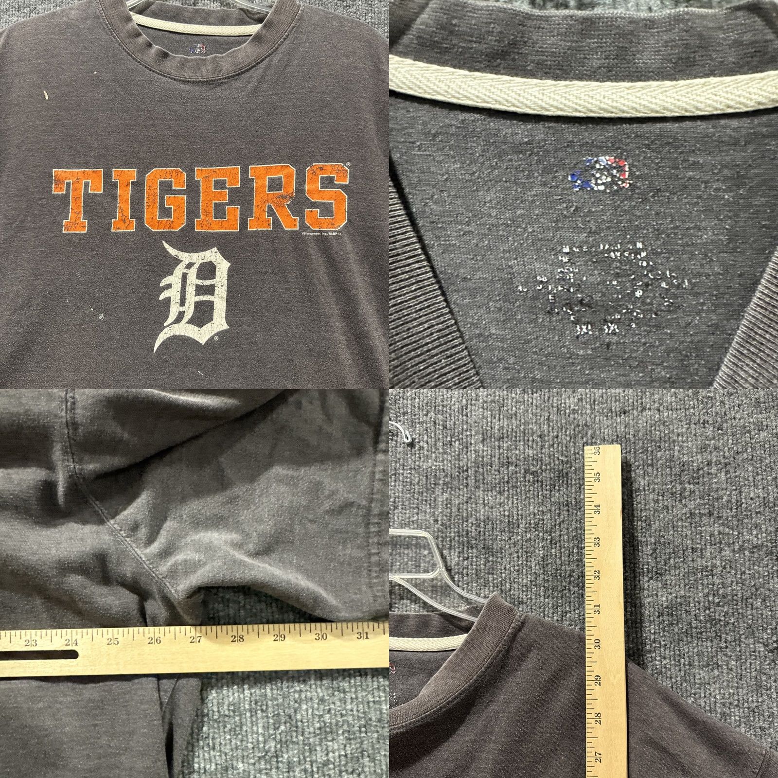 MLB Genuine Merchandise Detroit Tigers MLB Baseball Mens Size 3XL Shirt STAINED Size US XXL / EU 58 / 5 - 8 Thumbnail