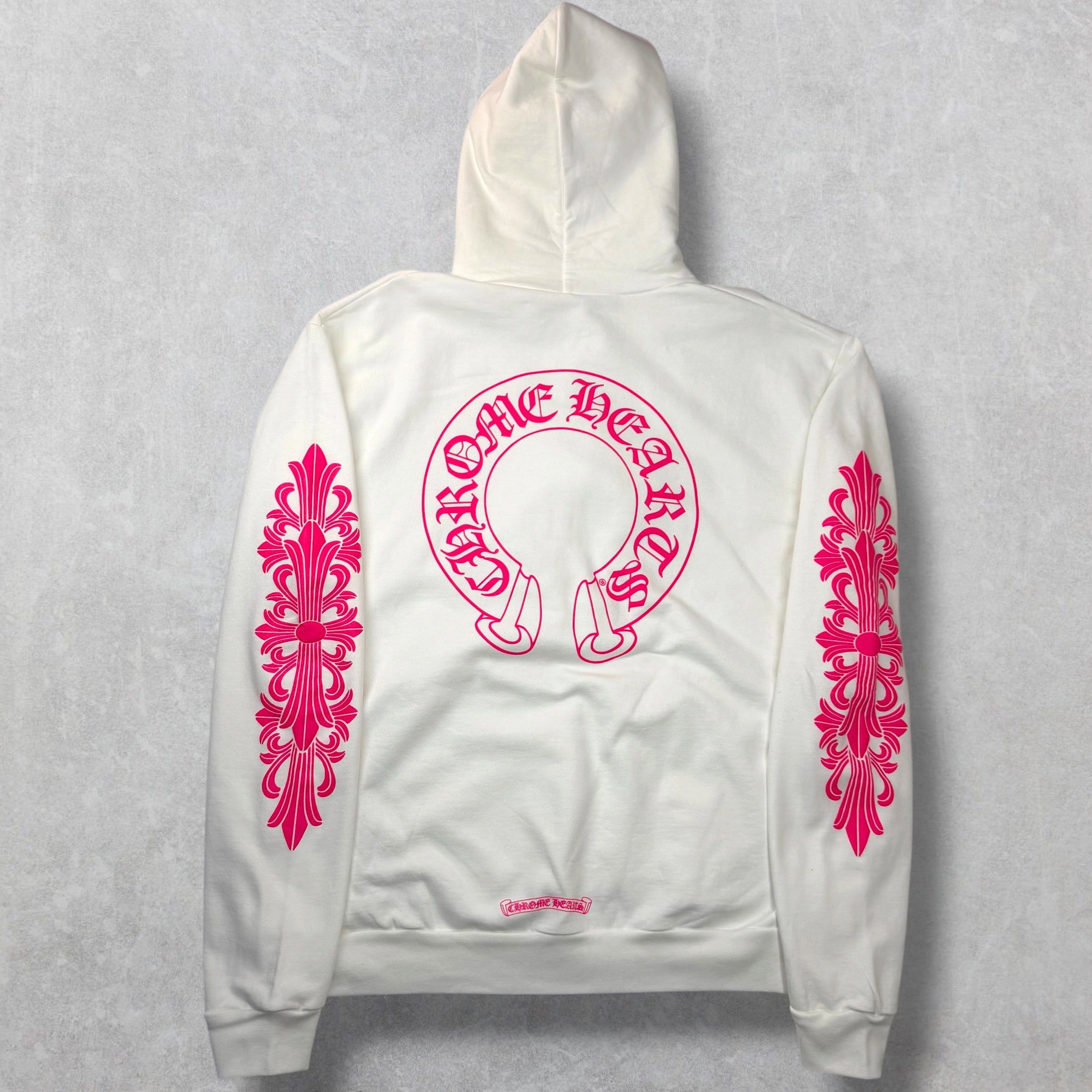 Chrome Hearts Chrome Hearts Pink Floral Horseshoe Hoodie L Size US L / EU 52-54 / 3 - 2 Thumbnail