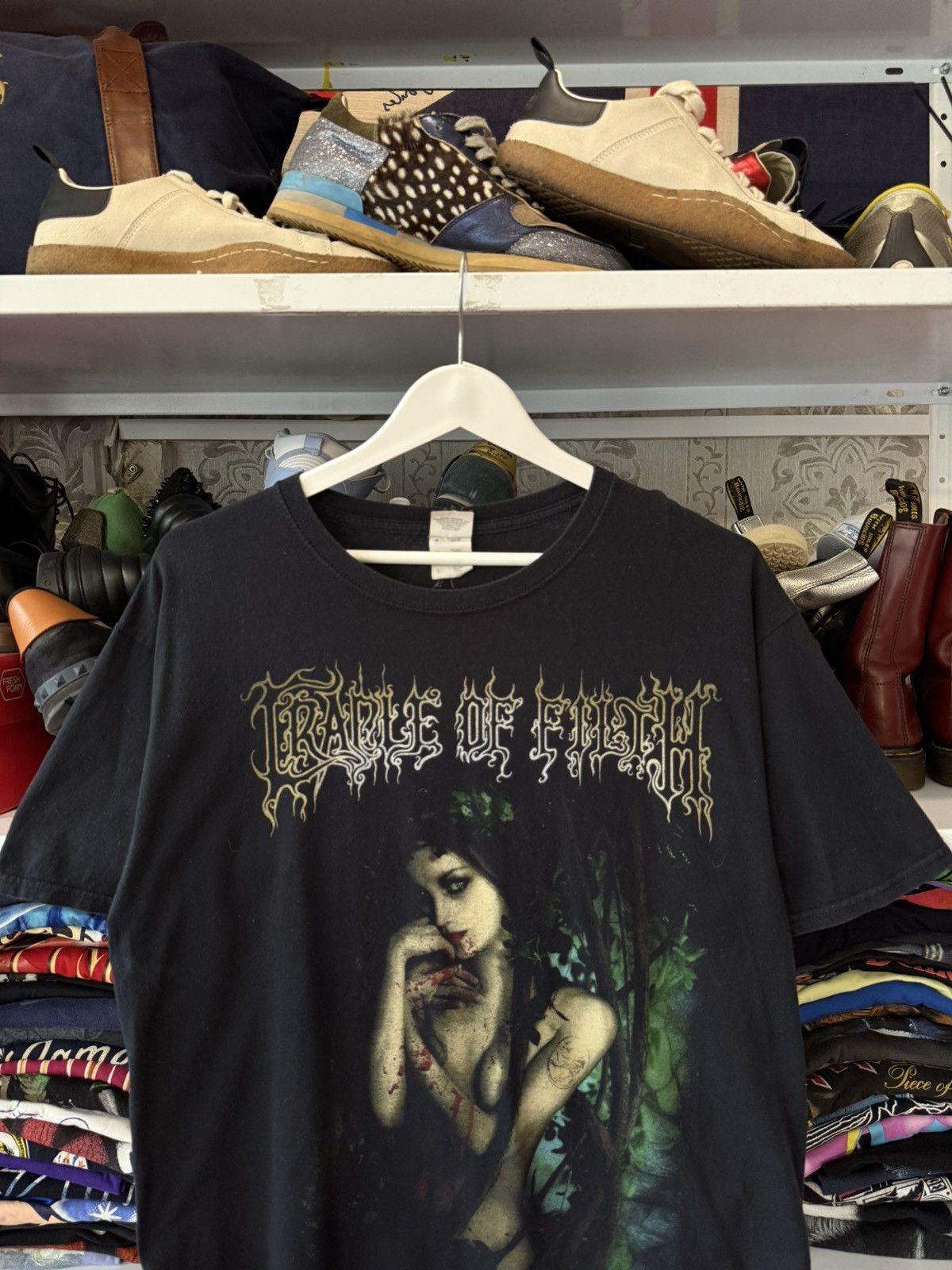 Band Tees Vintage Cradle Of Filth T Shirt King Of The Woods Rare Y2K Size US L / EU 52-54 / 3 - 6 Thumbnail