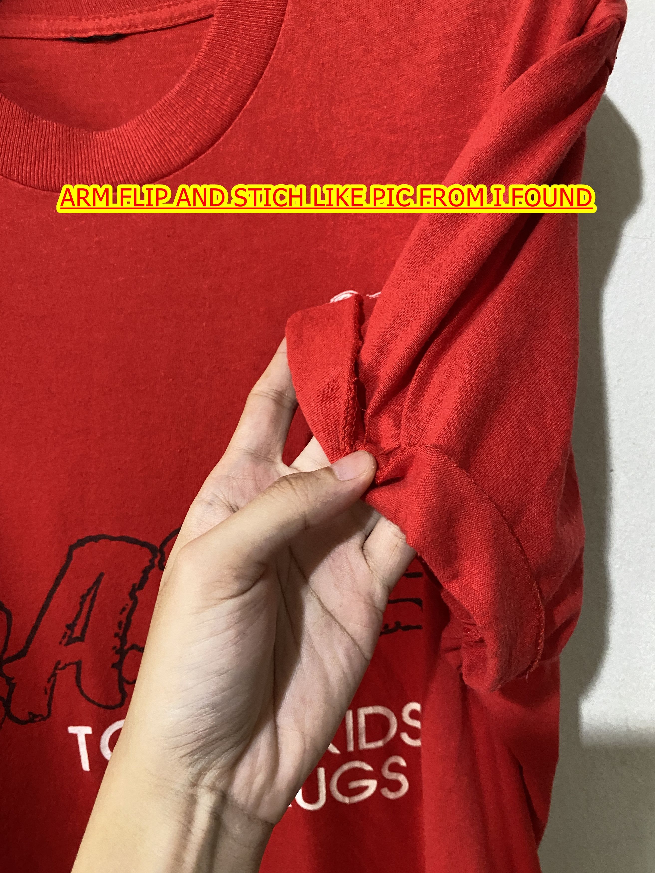 D.A.R.E × Vintage Vintage 80s DARE To Keep Kids Off Drugs Red Tee Size US L / EU 52-54 / 3 - 6 Thumbnail
