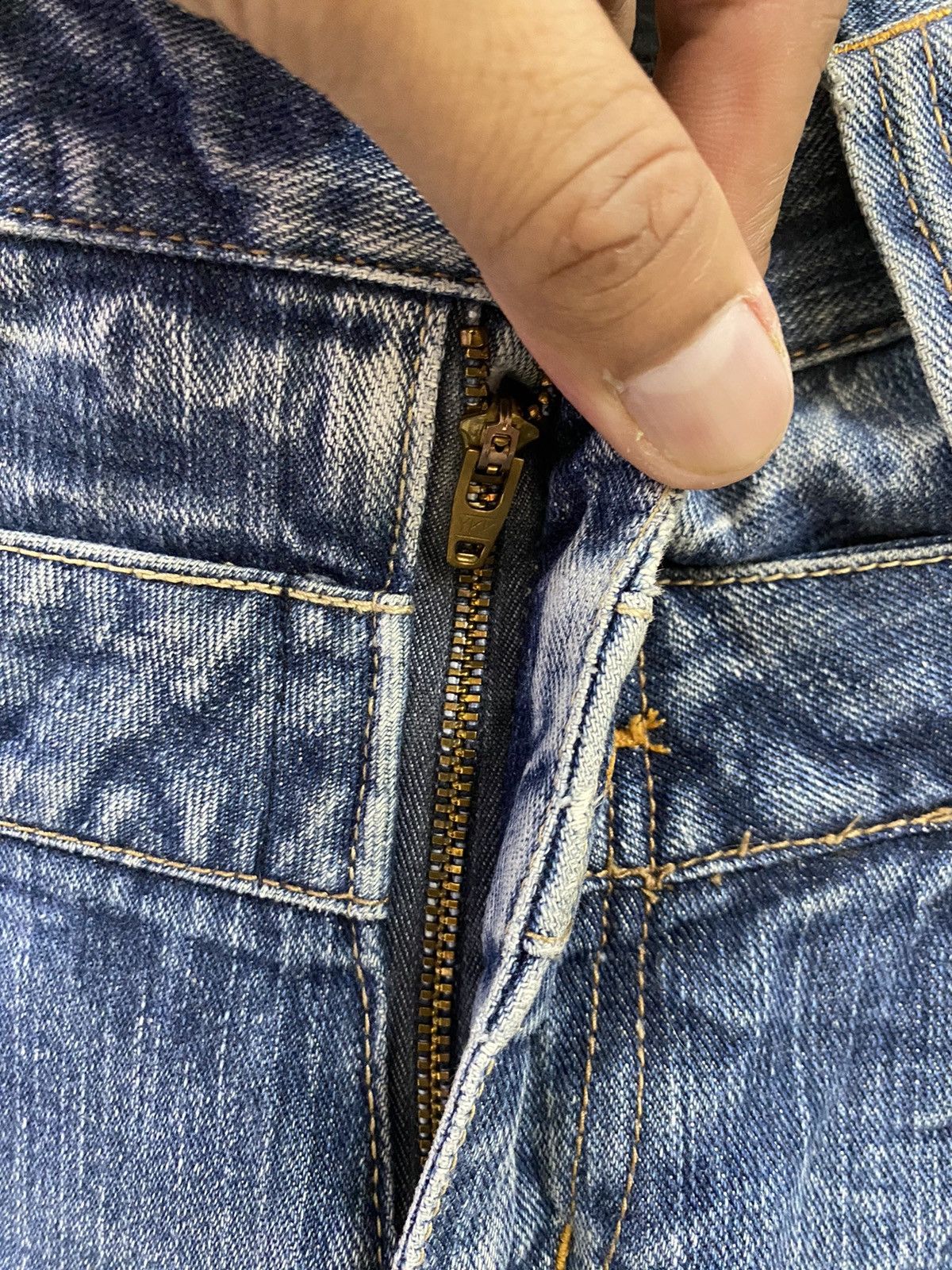 Japanese Brand Vtg Denim Double Waist Wild Life Japan Size US 34 / EU 50 - 12 Thumbnail