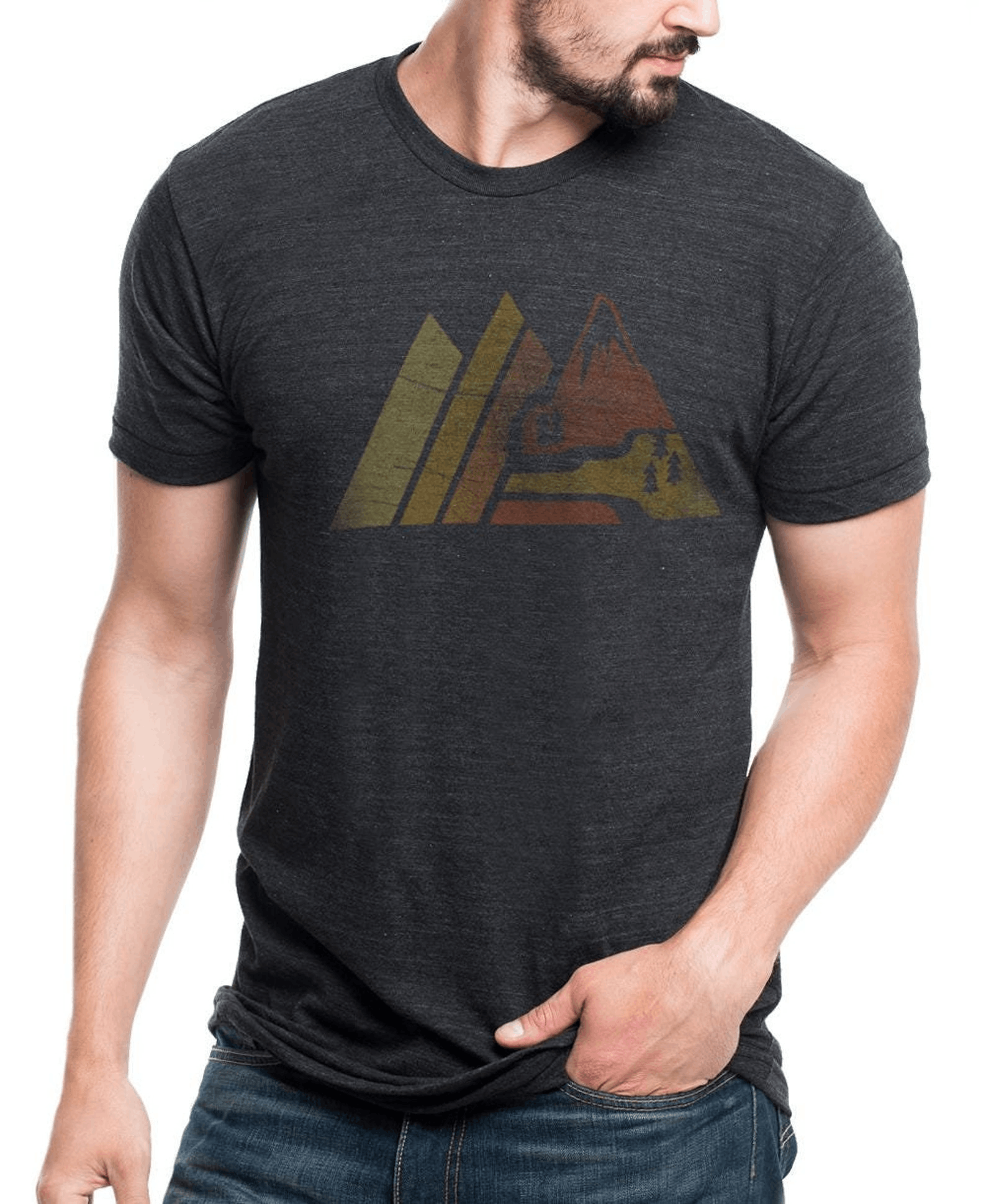 Designer × Vintage Retro Mountain Graphic Tee Size US XL / EU 56 / 4 - 1 Thumbnail