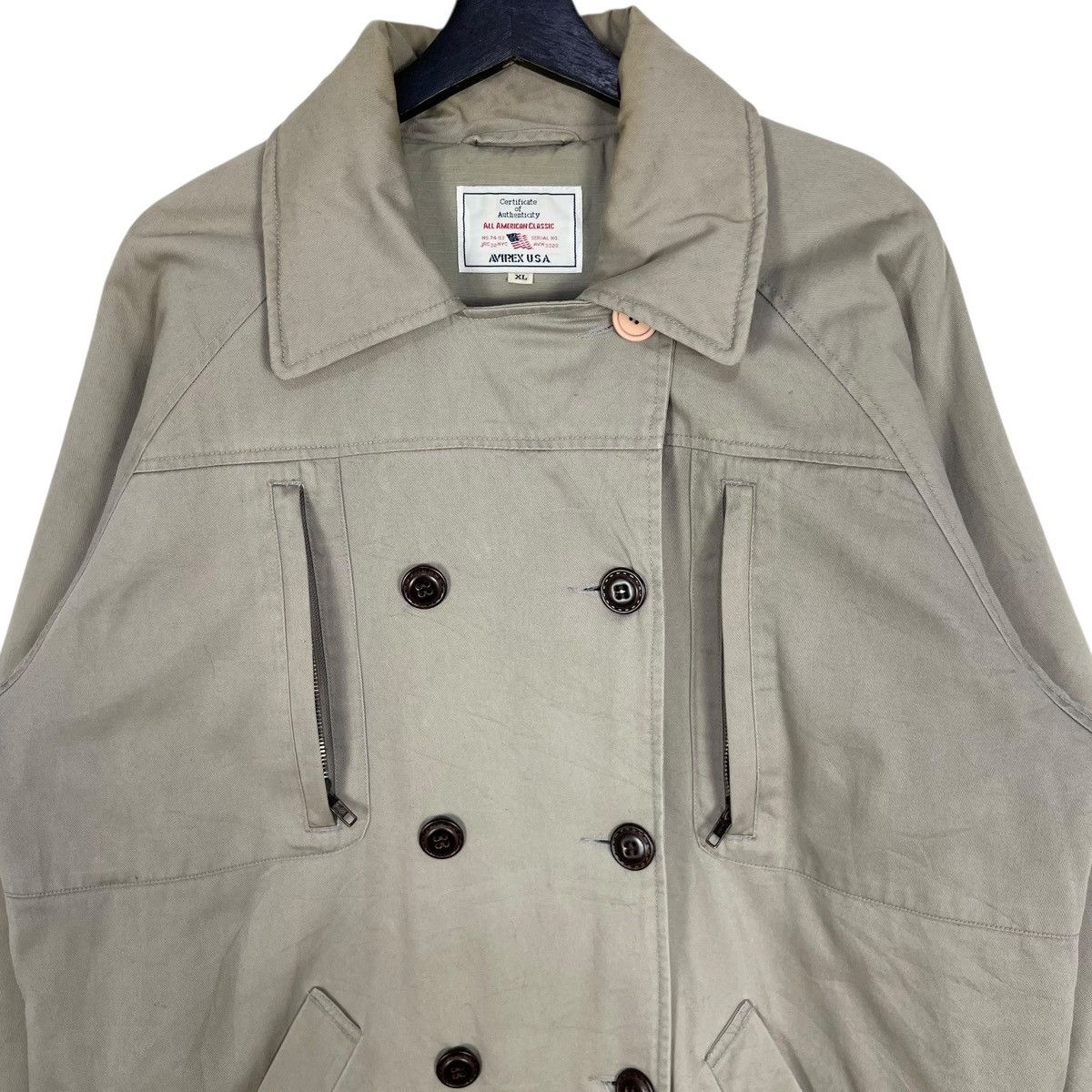 Avirex Avirex Cotton Pea Coat Size US XL / EU 56 / 4 - 2 Thumbnail