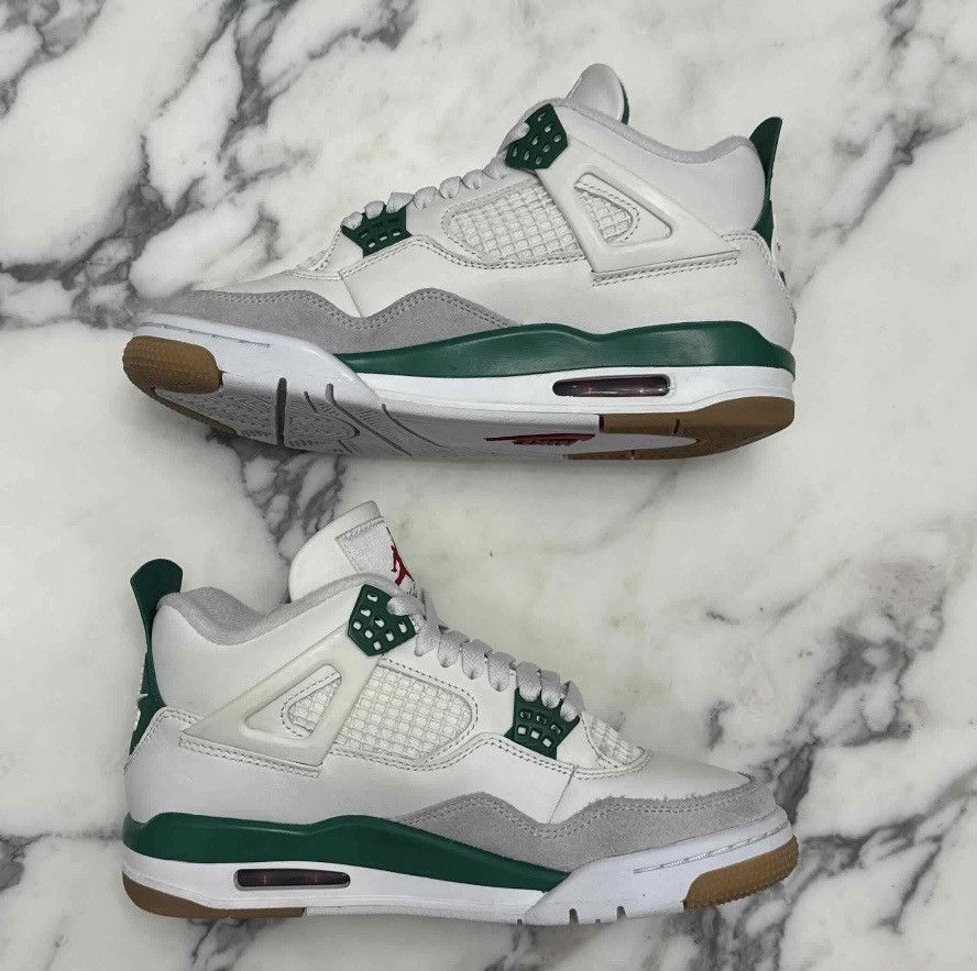 Jordan Brand × Nike × Nike SB Preowned Nike Air Jordan 4 SB Pine Green Size 6 No Box Size US 6 / EU 39 - 2 Thumbnail