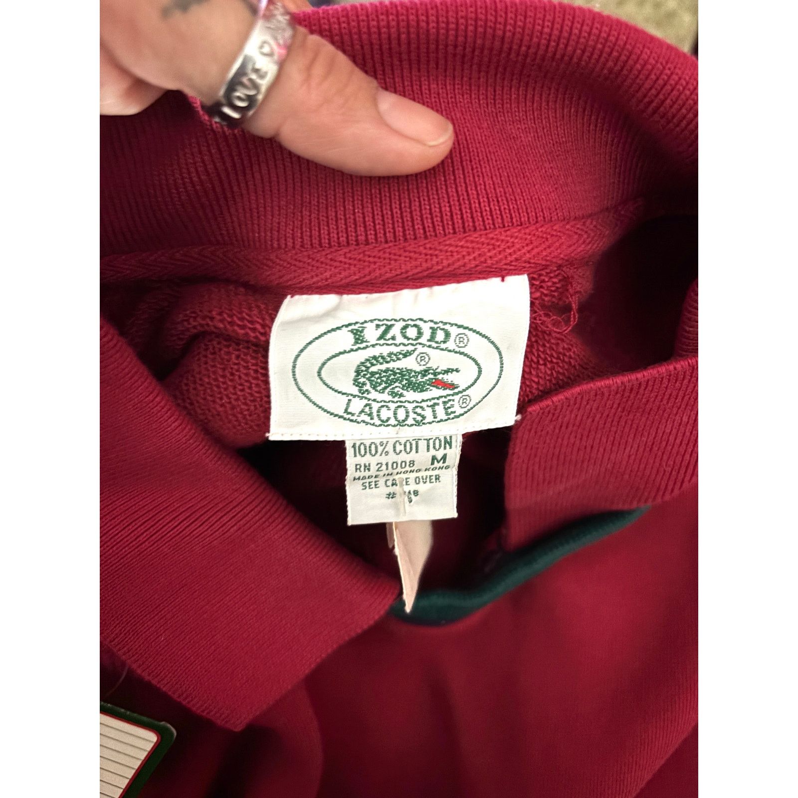 Lacoste Vintage Lacoste IZOD Red Long Sleeve Polo Shirt Medium NEW Size US M / EU 48-50 / 2 - 3 Thumbnail