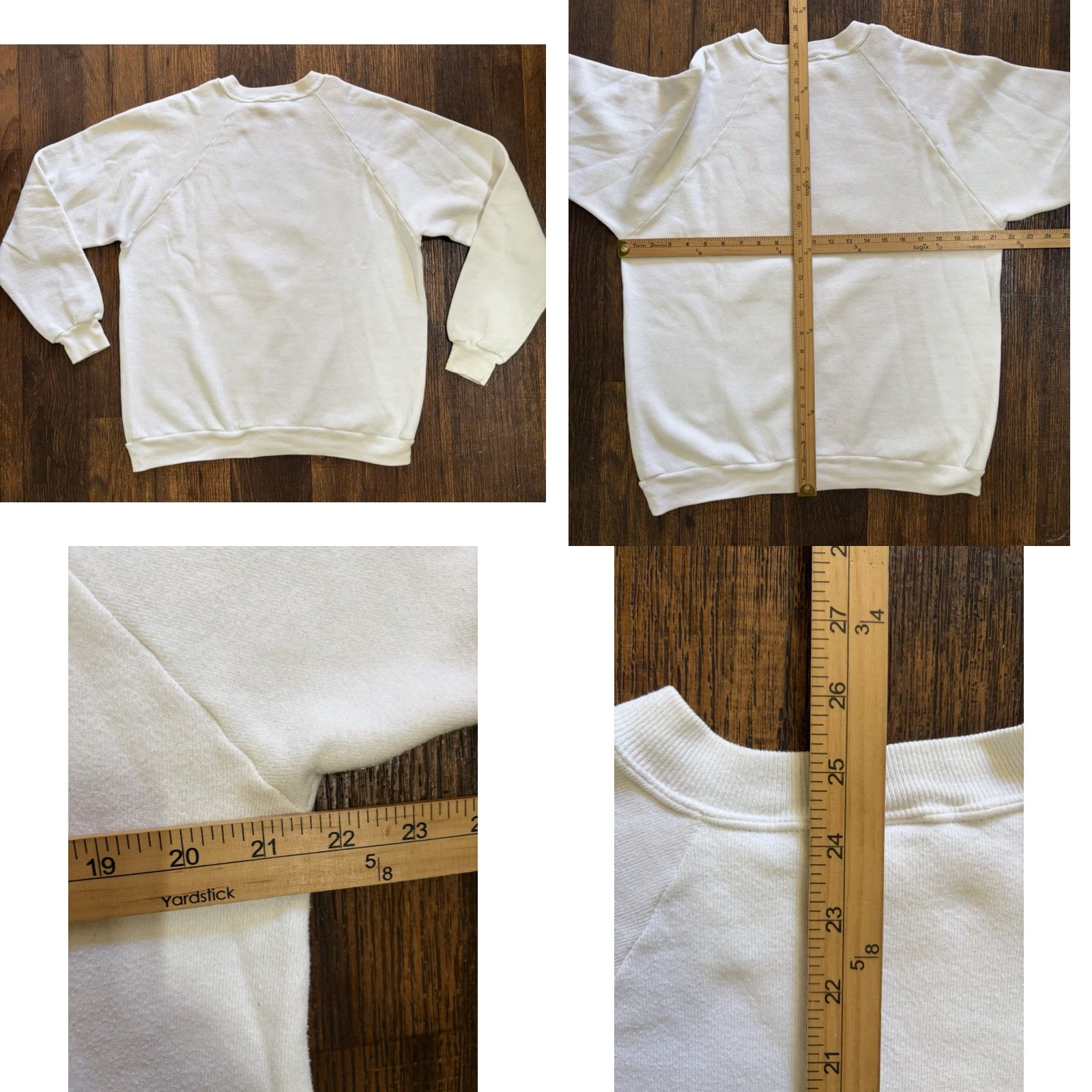 Jerzees VINTAGE Jerzees Sweatshirt White Lake Tahoe Team XL 90s Ski Snow Logo Mens Sweatshirt Size US XL / EU 56 / 4 - 8 Thumbnail