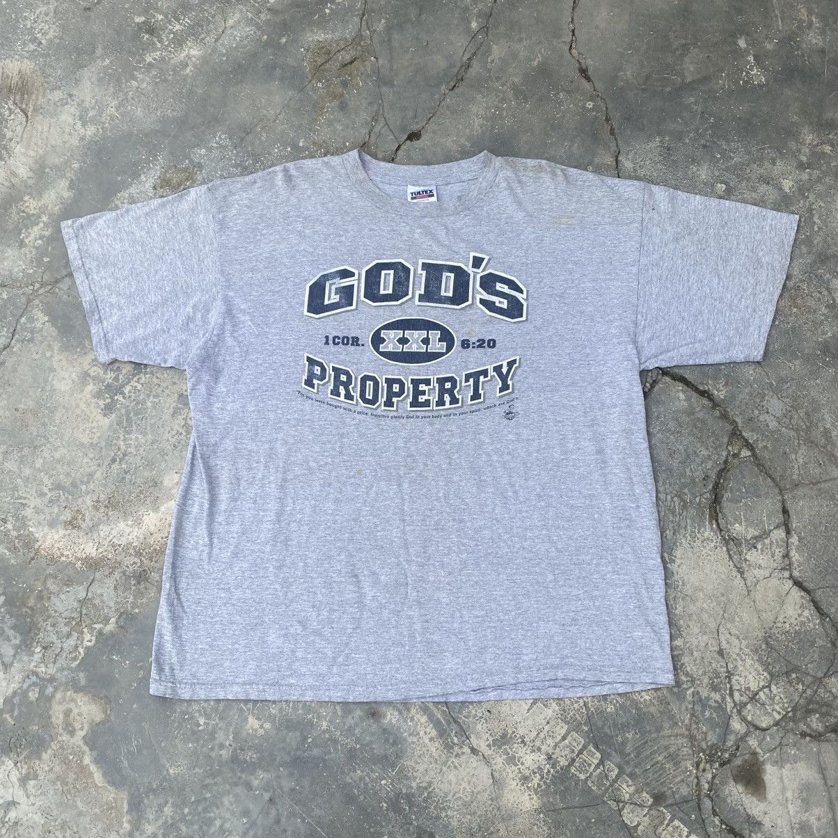 Vintage 1990s GOD’S PROPERTY tee Size US XXL / EU 58 / 5 - 1 Thumbnail