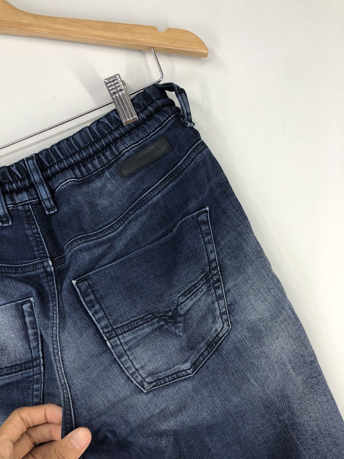 Diesel Diesel Distressed Faded Blue Denim Sweatpants Size 26-30 Size US 26 / EU 42 - 14 Thumbnail