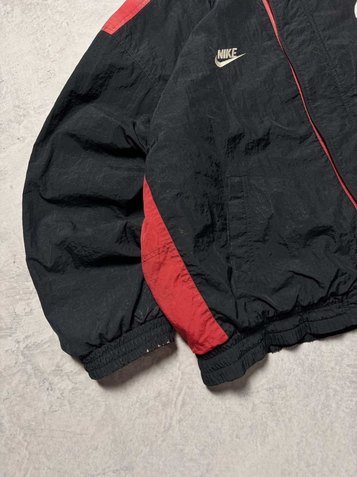 Nike × Vintage 90s Nike Vintage PSV Nylon Winter Down Jacket Big Swoosh Size US XL / EU 56 / 4 - 5 Thumbnail
