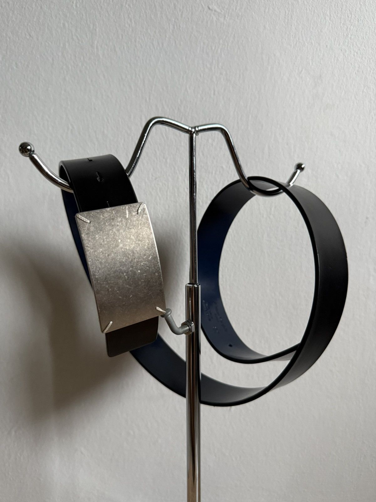 Iconic Maison Margiela Four Stitch Leather Belt