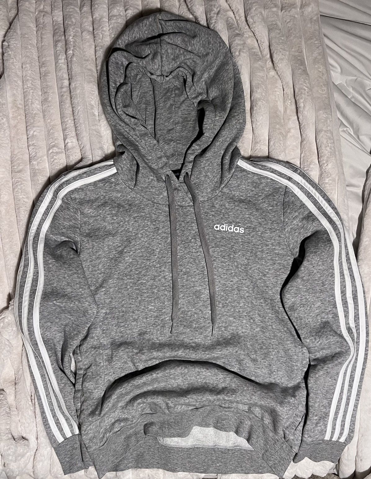 Adidas Adidas essentials fleece 3-stripes vegan pullover soft wash Size S / US 4 / IT 40 - 22 Thumbnail