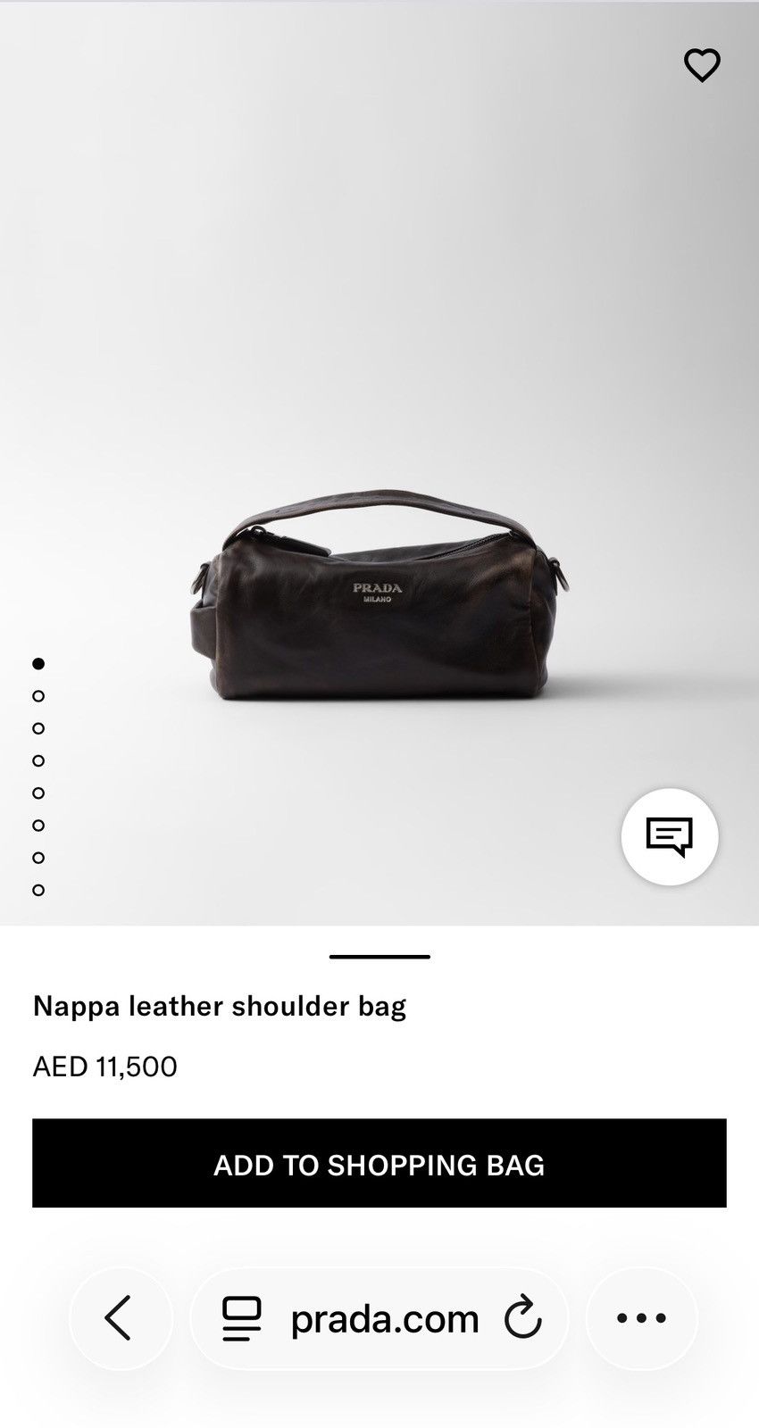 Prada Prada Nappa Leather Shoulder Bag 🚫READ DESCRIPTION🚫 Size ONE SIZE - 18 Thumbnail