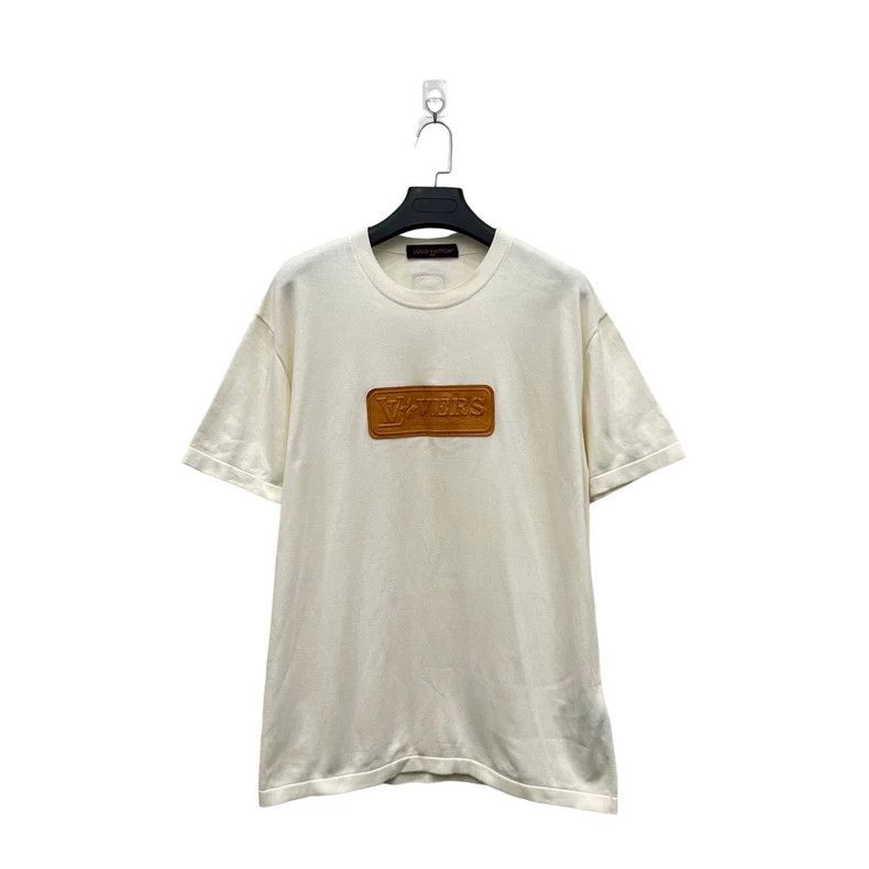 Louis Vuitton Louis Vuitton White leather logo knitted short sleeve Size US XL / EU 56 / 4 - 2 Thumbnail