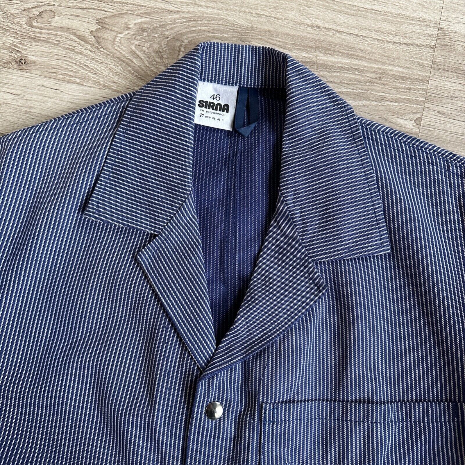 Le Laboureur Vintage French Workwear Stripped Chore Utility Jacket 8477AC Size US M / EU 48-50 / 2 - 4 Thumbnail
