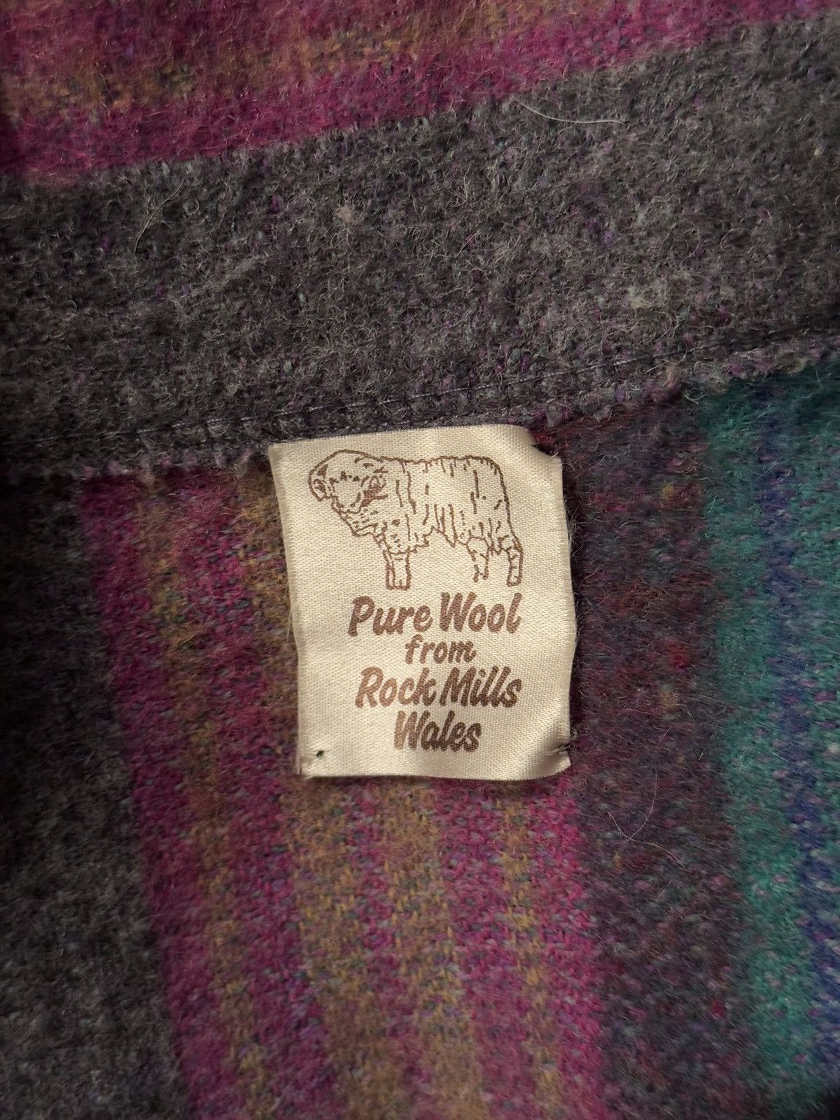 Designer × Vintage 🇬🇧 Rock Mills Wales 1990s vintage wool coloured plaid jacket Size M / US 6-8 / IT 42-44 - 6 Thumbnail