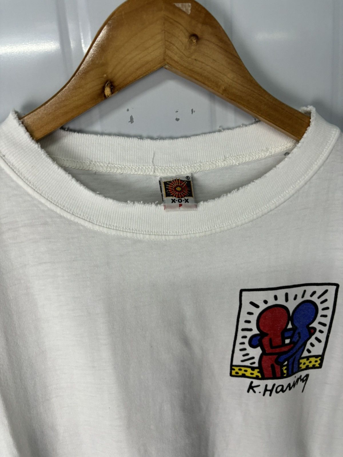 Keith Haring × Vintage RARE! Vintage 90’s Keith Haring Art Tees Size US L / EU 52-54 / 3 - 6 Thumbnail