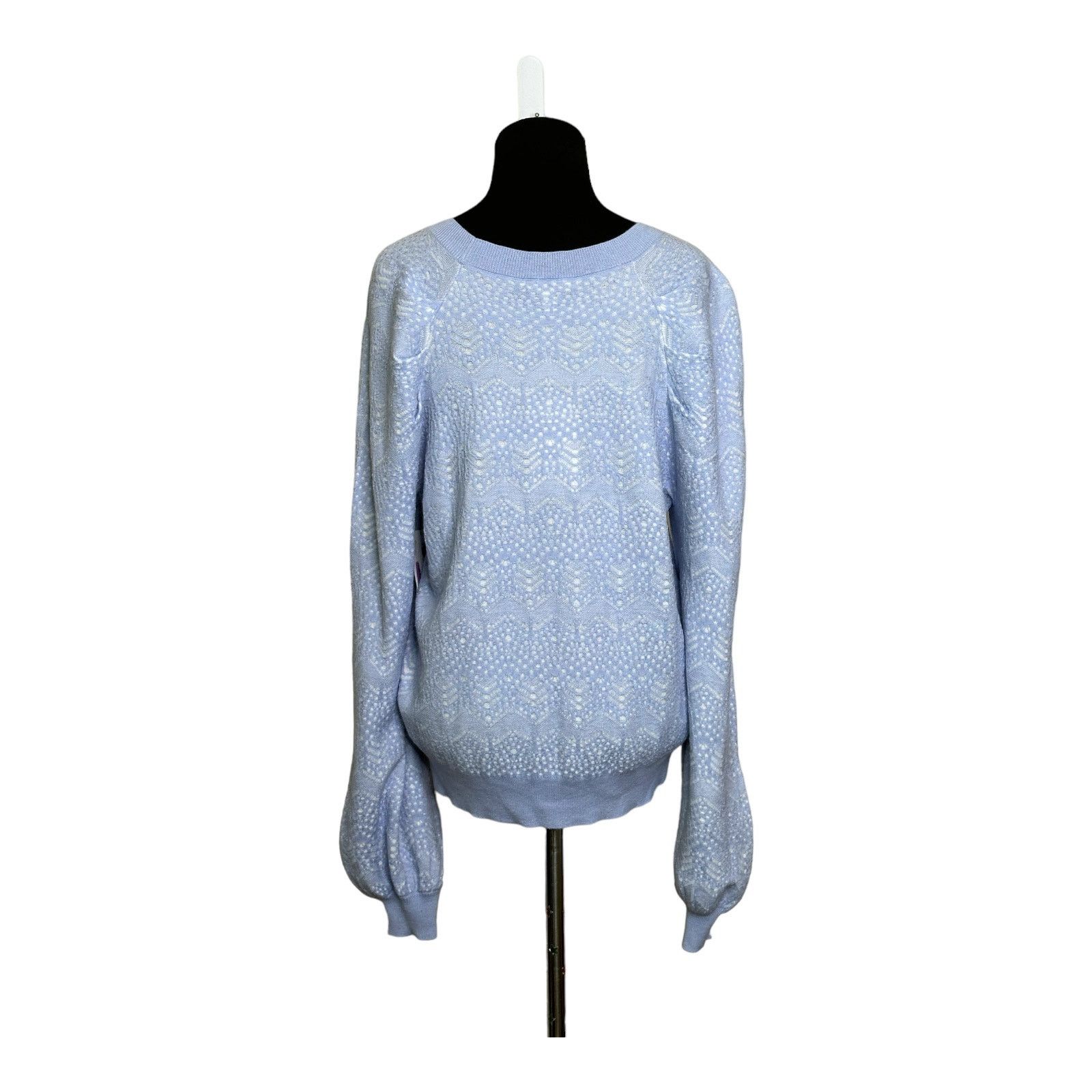 Joie Joie Dulcia blue over white long sleeves sweater size XL Size XL / US 12-14 / IT 48-50 - 9 Thumbnail