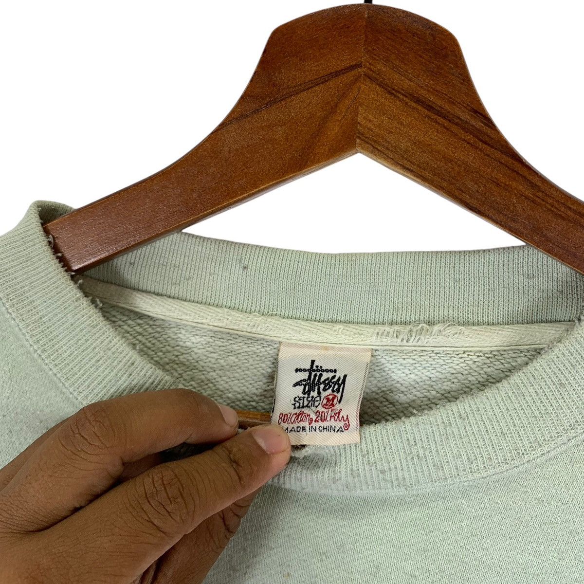 Stussy × Vintage VINTAGE STUSSY CREW PULLOVER CREWNECK Size US M / EU 48-50 / 2 - 5 Thumbnail