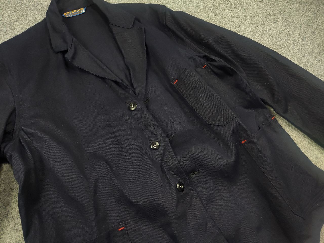 Vintage Bolenium Vintage 50's Super Overalls Work Chore Jacket Size US L / EU 52-54 / 3 - 9 Thumbnail