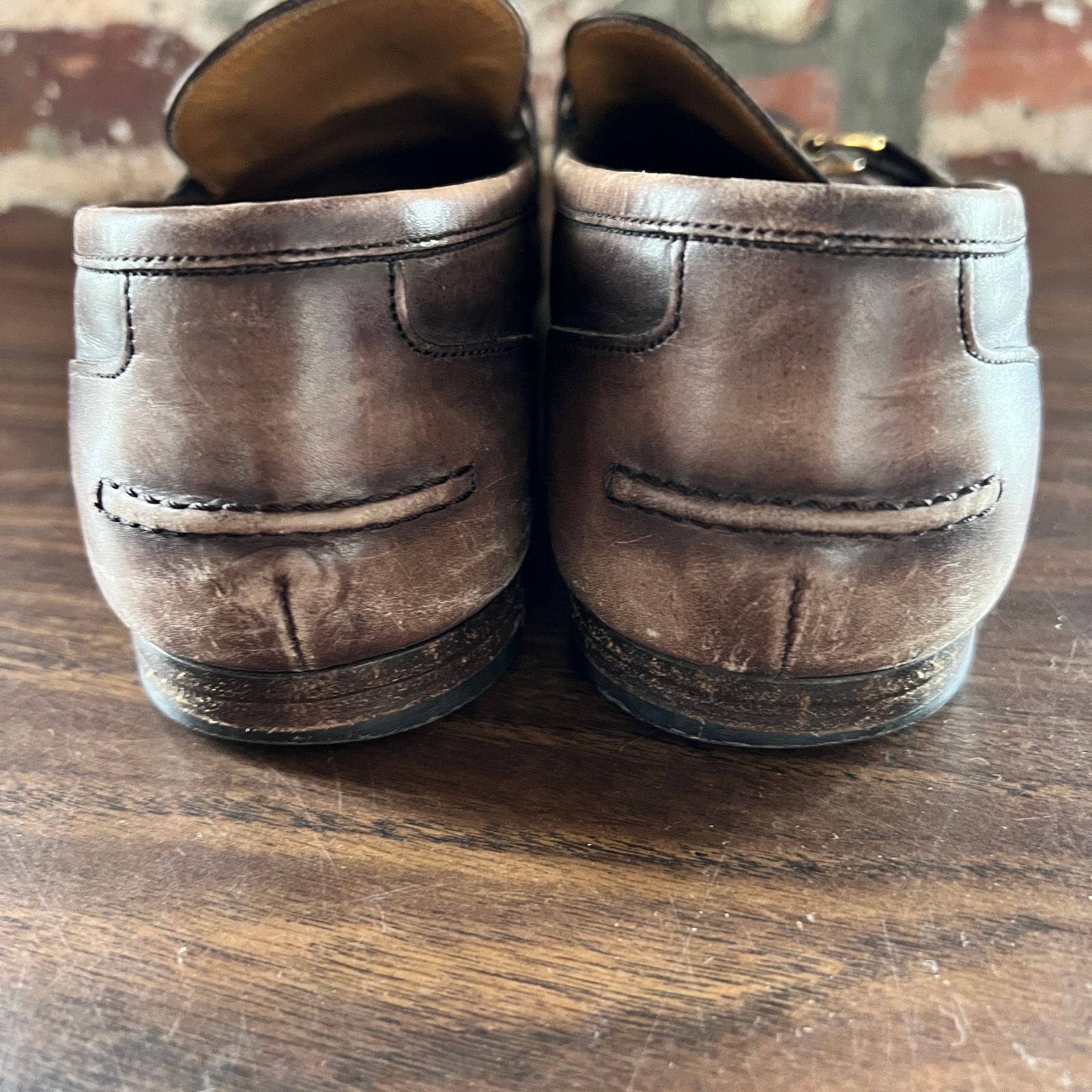 Gucci Gucci Men's Jordaan Brown Loafer Size 7.5 Size US 7.5 / EU 40-41 - 5 Thumbnail