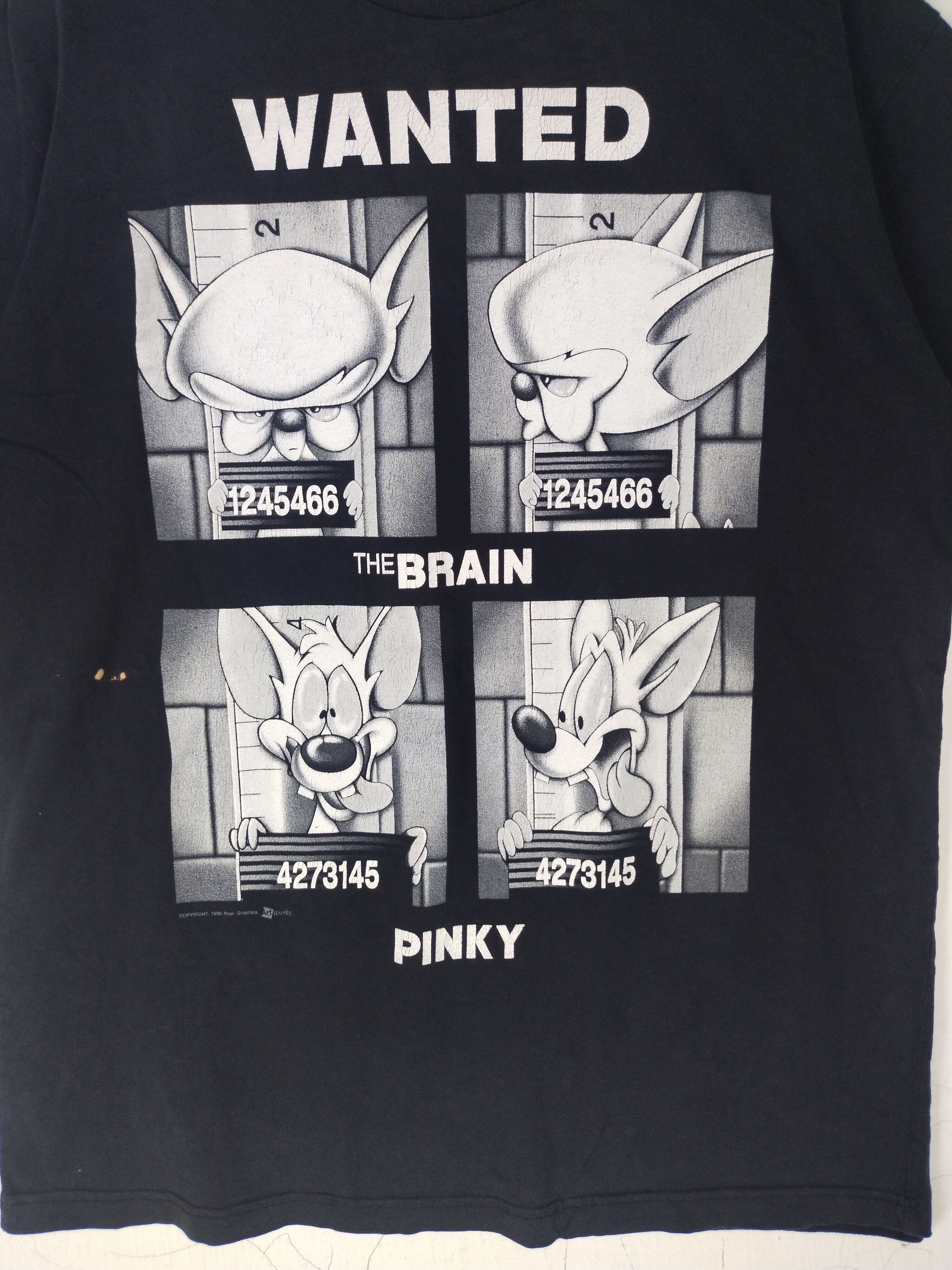 Vintage 98's Vintage Movie Pinky and The Brain, Neol Graphic Shirt Size US L / EU 52-54 / 3 - 2 Thumbnail
