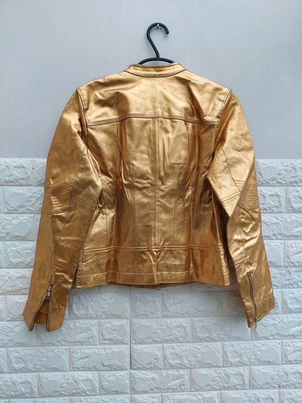 Victoria's Secret Moda International gold leather jacket S Size S / US 4 / IT 40 - 7 Thumbnail