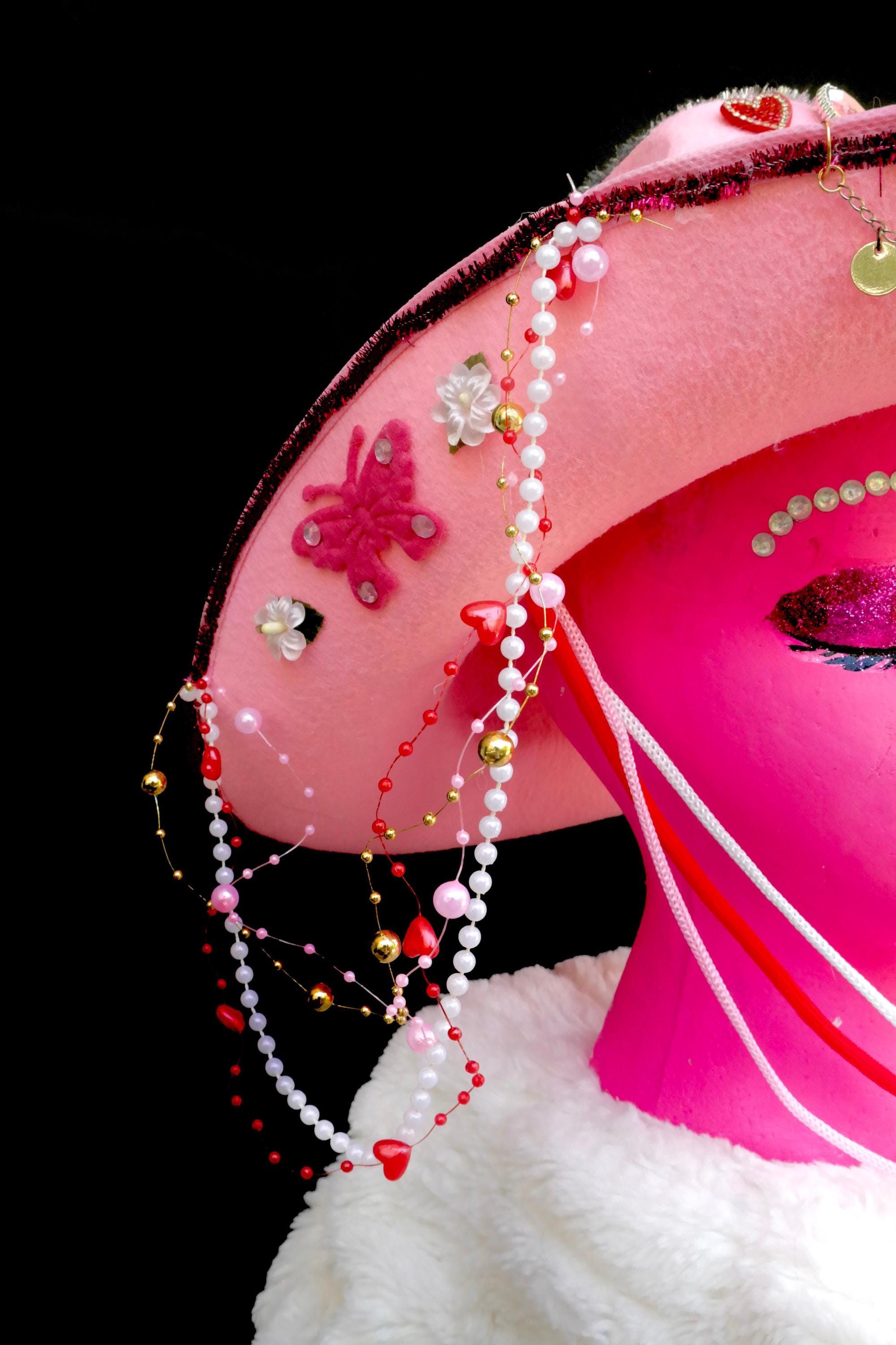 Handmade Princess in Pink Cowgirl Hat Size ONE SIZE - 10 Thumbnail