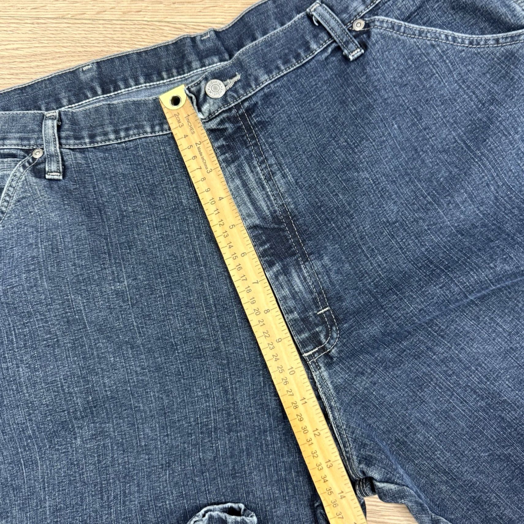 Wrangler VINTAGE Wrangler Jeans Men’s 40x32 Blue Denim Straight 94 LSWQW Grunge Distressed Pockets Baggy 94LSWQW Size US 40 / EU 56 - 5 Thumbnail