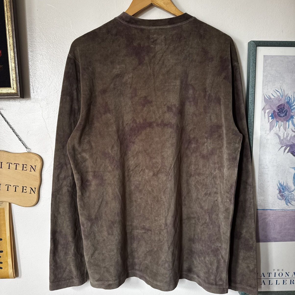 Needles × Nepenthes Needles embroidered logo green/purple tie-dyed velour tee Size US M / EU 48-50 / 2 - 9 Thumbnail