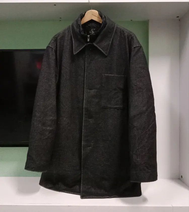 Calvin Klein Calvin Klein Wool Blend Mark Jacket Size US M / EU 48-50 / 2 - 3 Thumbnail