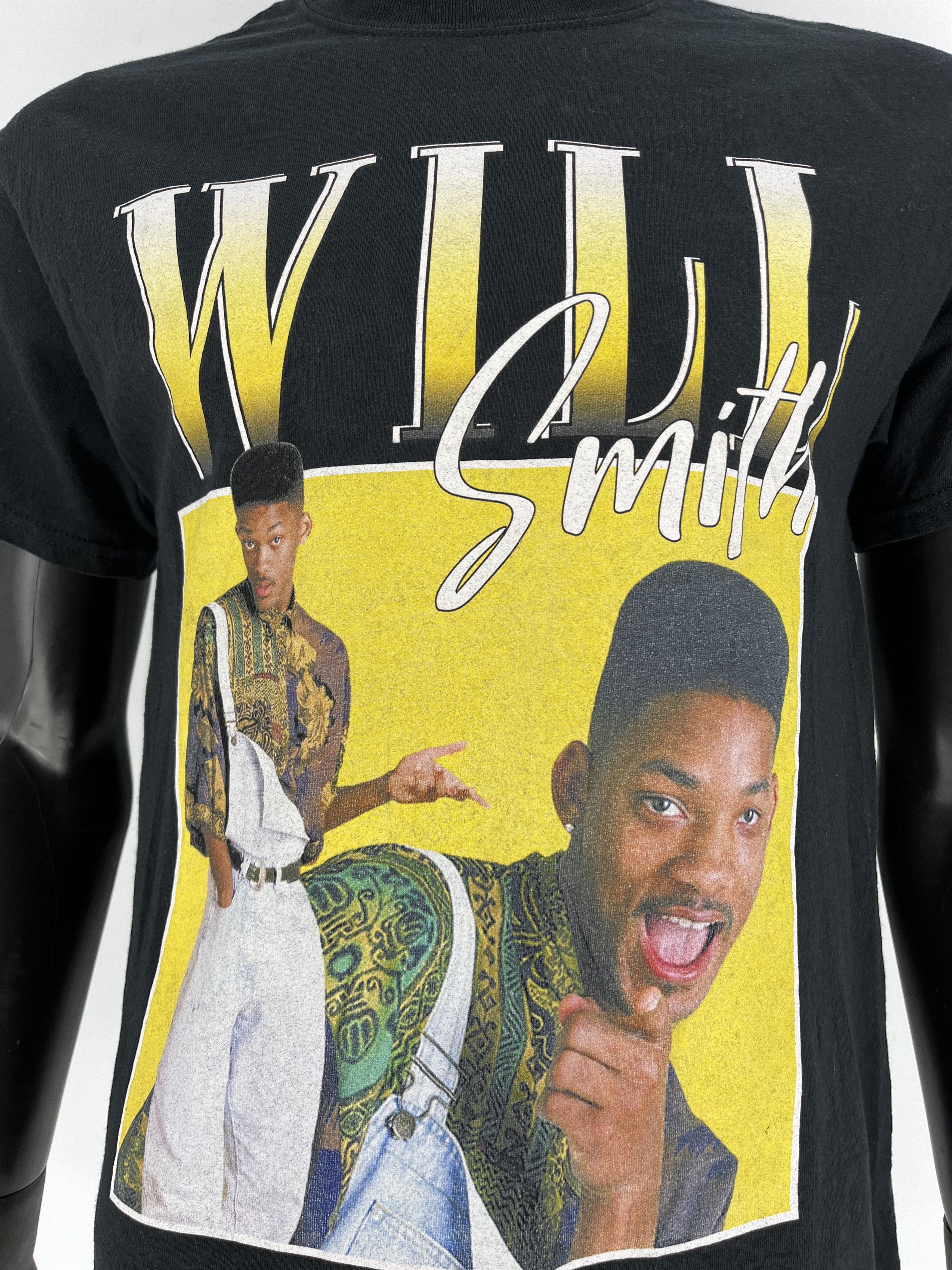Vintage WILL SMITH Shirt Adult Black Graphic Fresh Prince Cotton Size US M / EU 48-50 / 2 - 7 Thumbnail