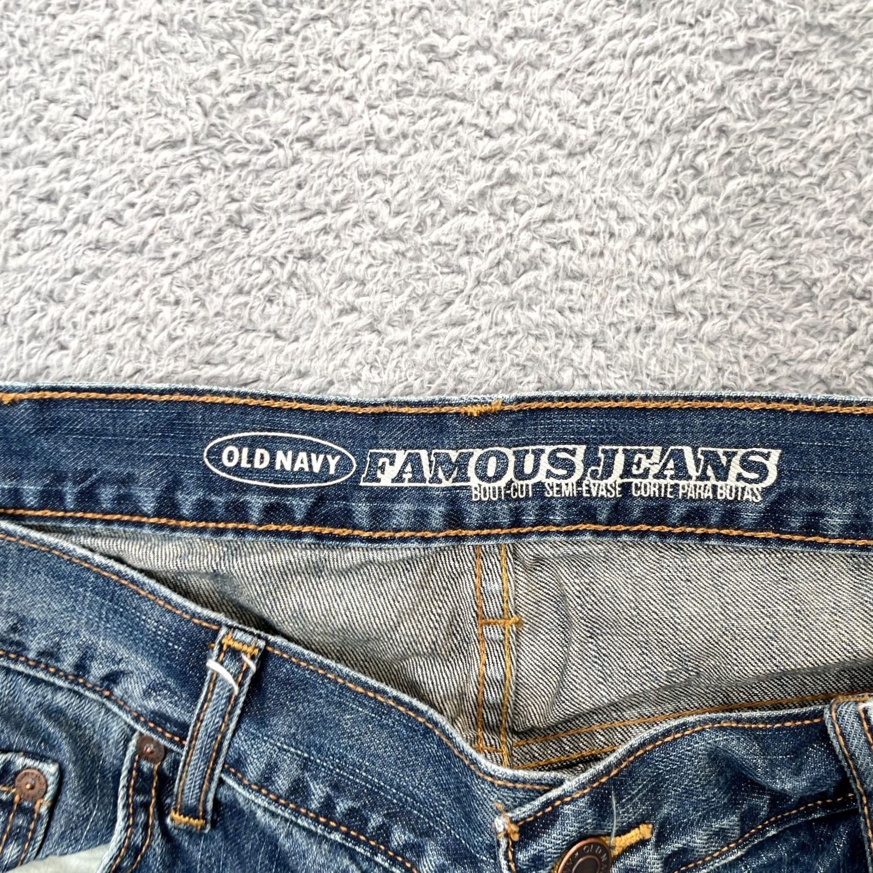 Old Navy Old Navy Jeans Mens 40x32 Blue Bootcut Denim Low Rise 5-Pocket Regular Size US 40 / EU 56 - 3 Thumbnail