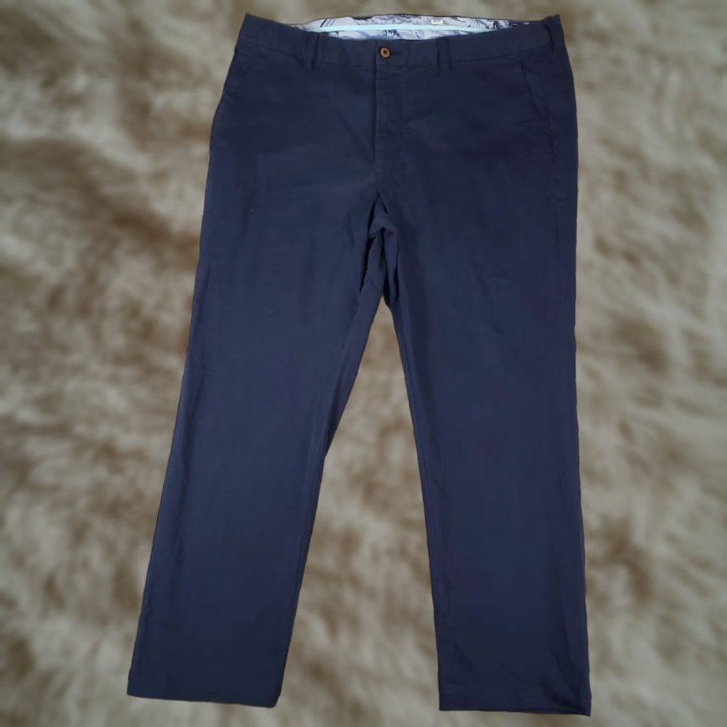 Tommy Bahama Tommy Bahama Chino Pants Mens 38x28 Blue Flat Front Regular Fit Size US 38 / EU 54 - 1 Thumbnail