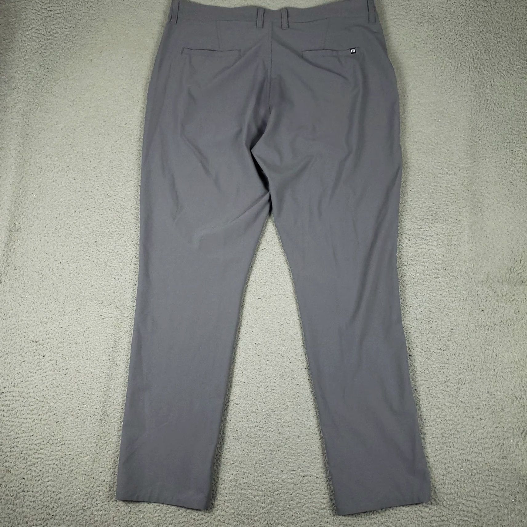 TravisMathew Travis Mathew Pants Mens 38x32 Gray Flat Front Chino Trousers Straight Fit Regular Size 38 Gray Men Pants Size US 38 / EU 54 - 7 Thumbnail
