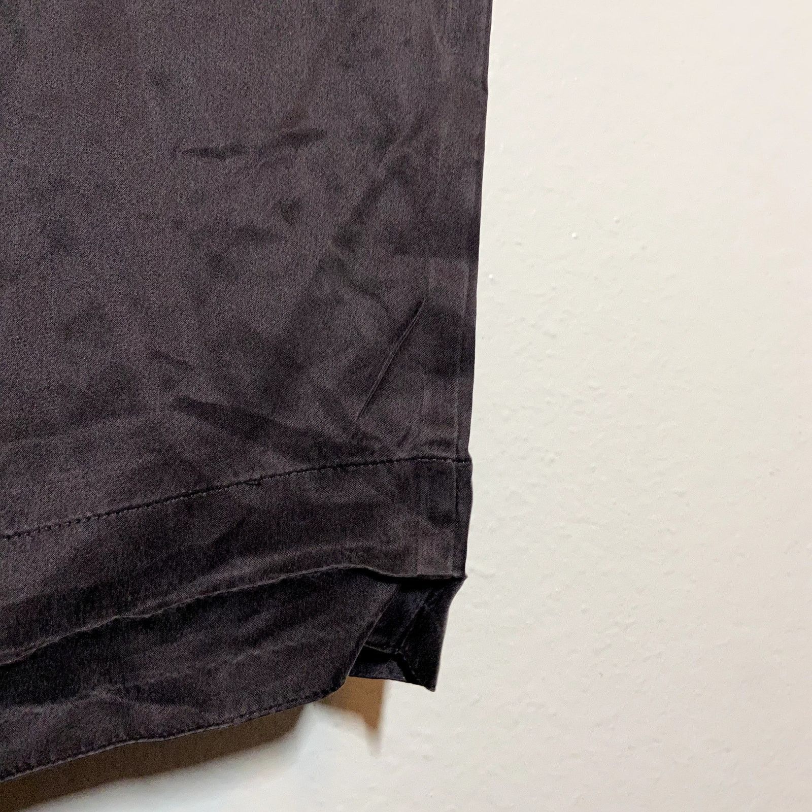Other Eileen Fisher 100% Silk Crepe Pants Ankle Wide Leg Pewter S Size 28" / US 6 / IT 42 - 3 Thumbnail