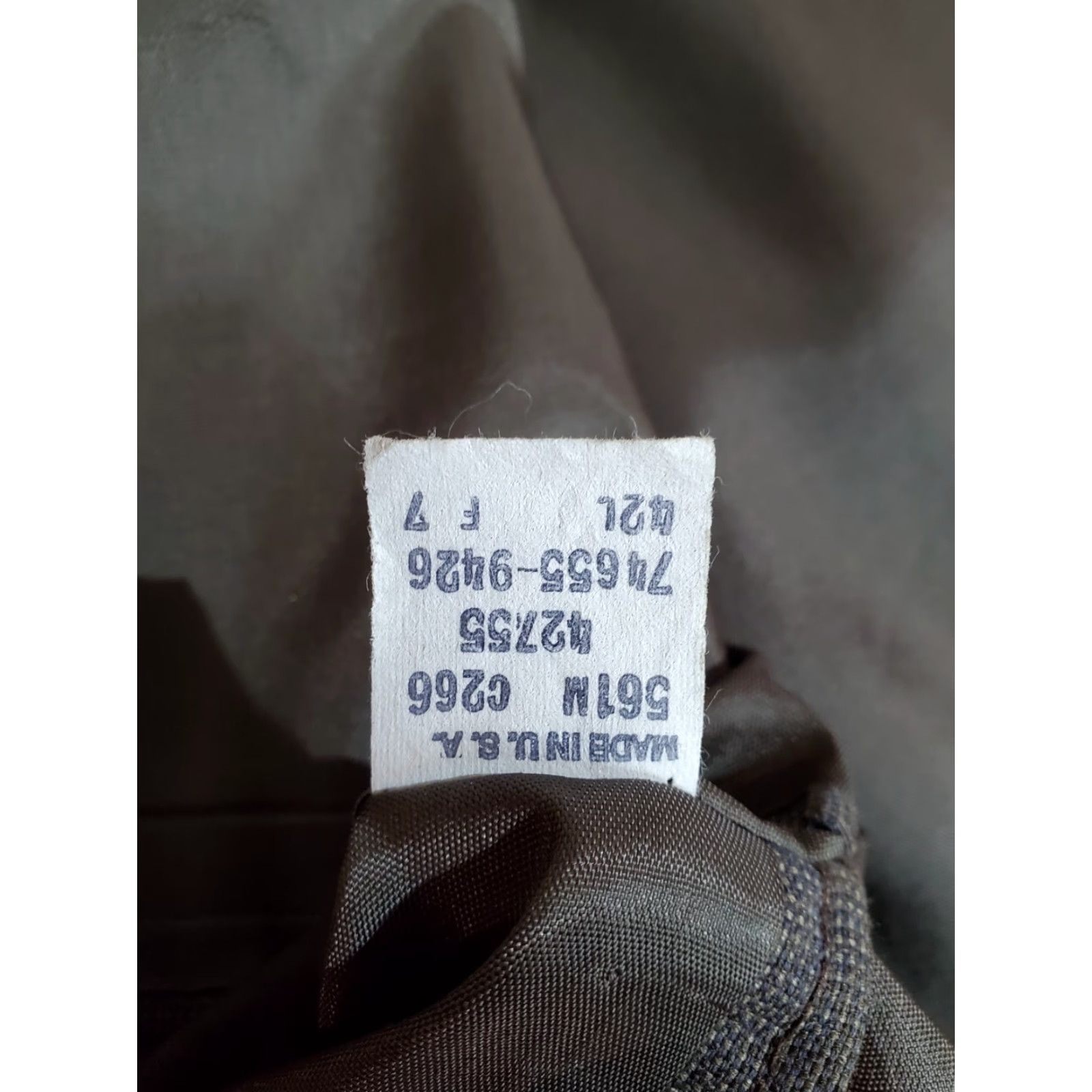 Levi's VINTAGE Levi Strauss Made In USA Brown Business Suit Men's 42L 2 Piece Suit Size 42R - 6 Thumbnail