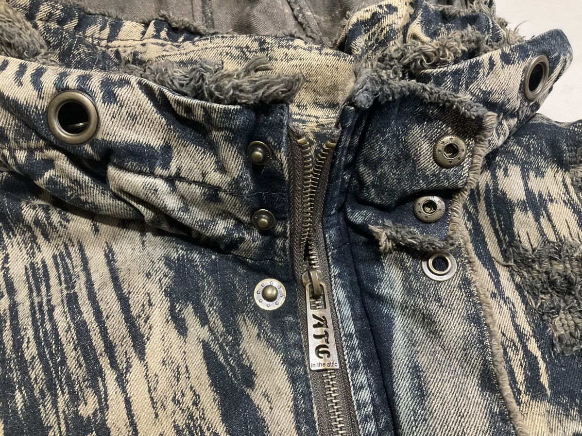 14th Addiction × If Six Was Nine × In The Attic 🔥Sick Y2K In The Attic Mud Wash Denim Jacket Hooded Size US L / EU 52-54 / 3 - 12 Thumbnail