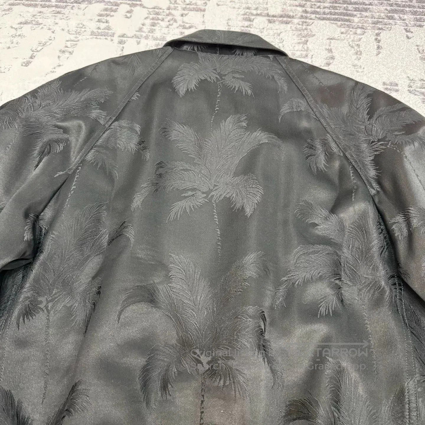 Saint Laurent Paris Saint Laurent Palm Satin Zip Jacket. Size US L / EU 52-54 / 3 - 5 Thumbnail