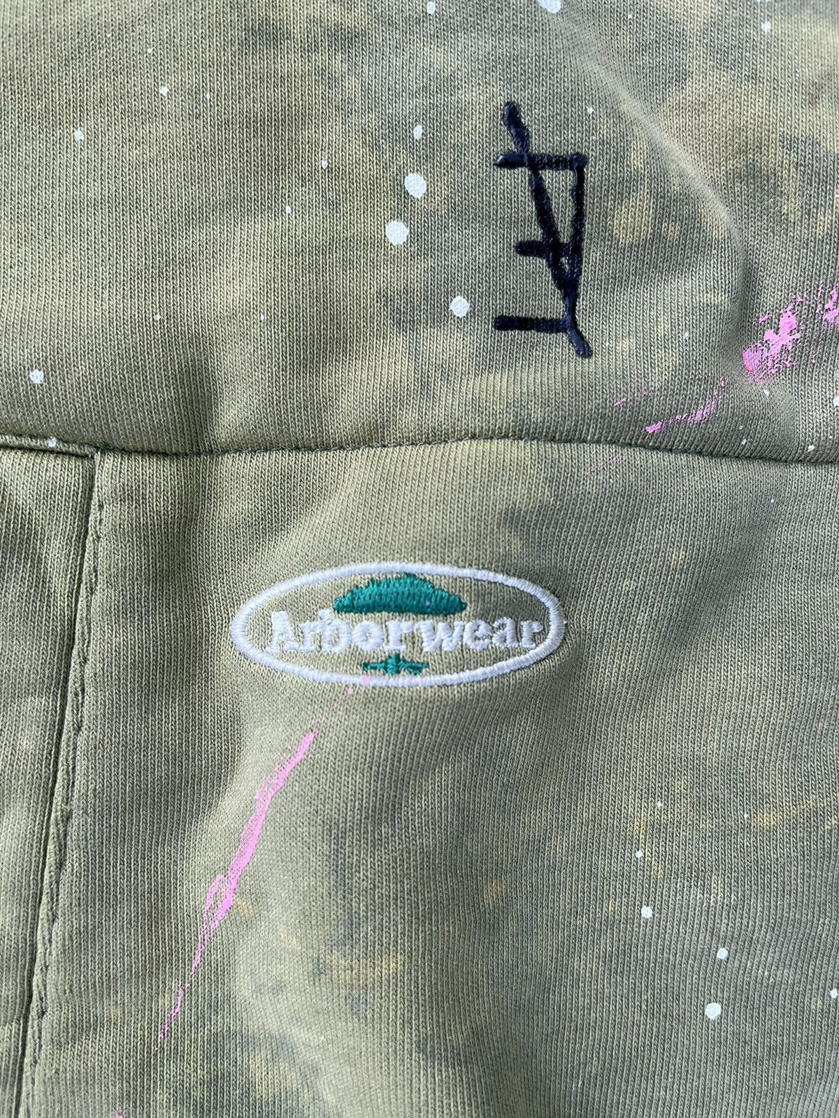 Carhartt × Japanese Brand Custom Arborwear Hoodie Sun Fade Distressed Thrashed Tree Size US L / EU 52-54 / 3 - 10 Thumbnail
