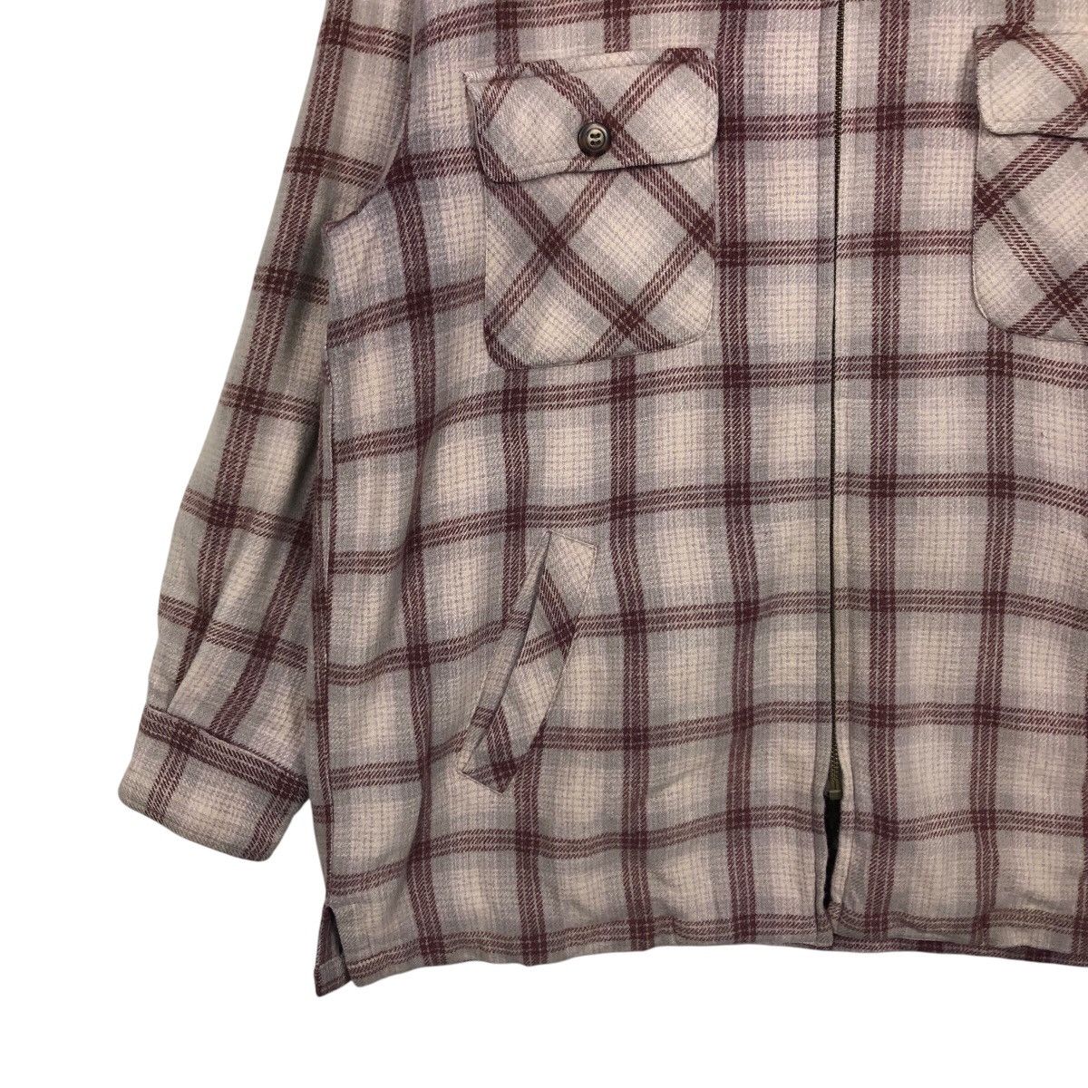 Flannel × Japanese Brand × Vintage Vintage Flannel Shirt Jacket Ralph Eton Tartan Design Check Size US M / EU 48-50 / 2 - 4 Thumbnail