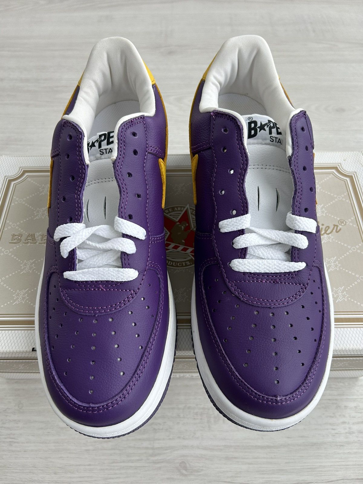 Bape VERY RARE OG 2001 A BATHING APE PURPLE BAPESTA Size US 10 / EU 43 - 6 Thumbnail